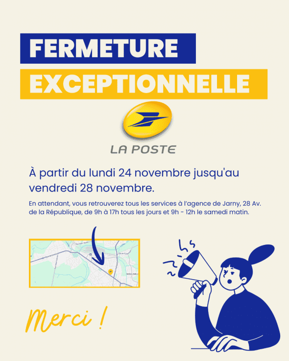 fermeture du bureau de poste